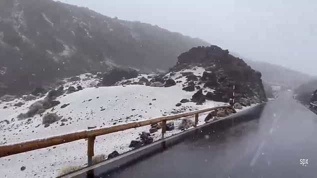 canary islands snow