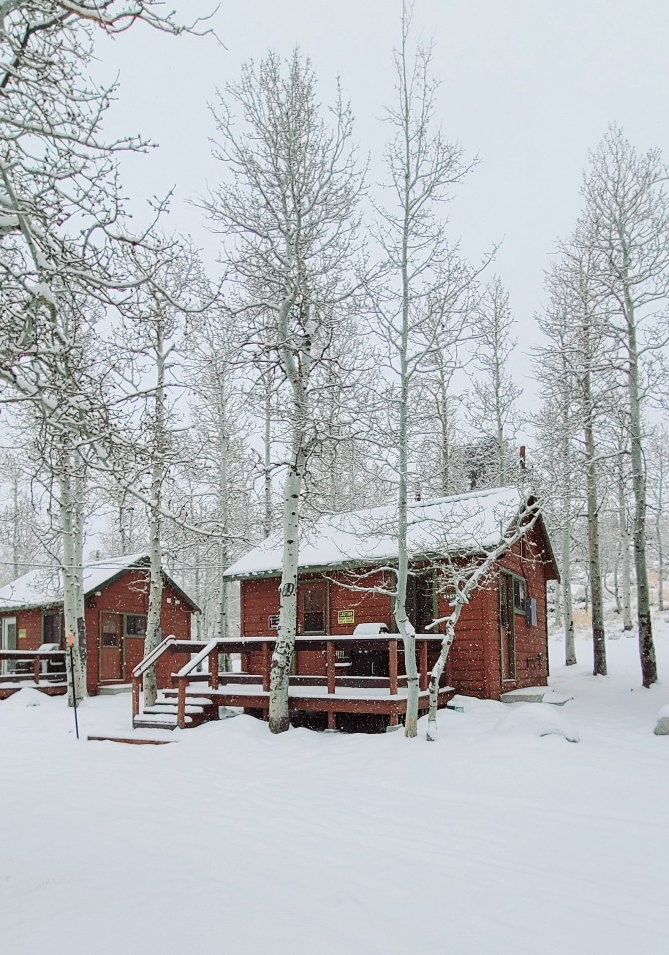 Convict Lake Winter Cabin