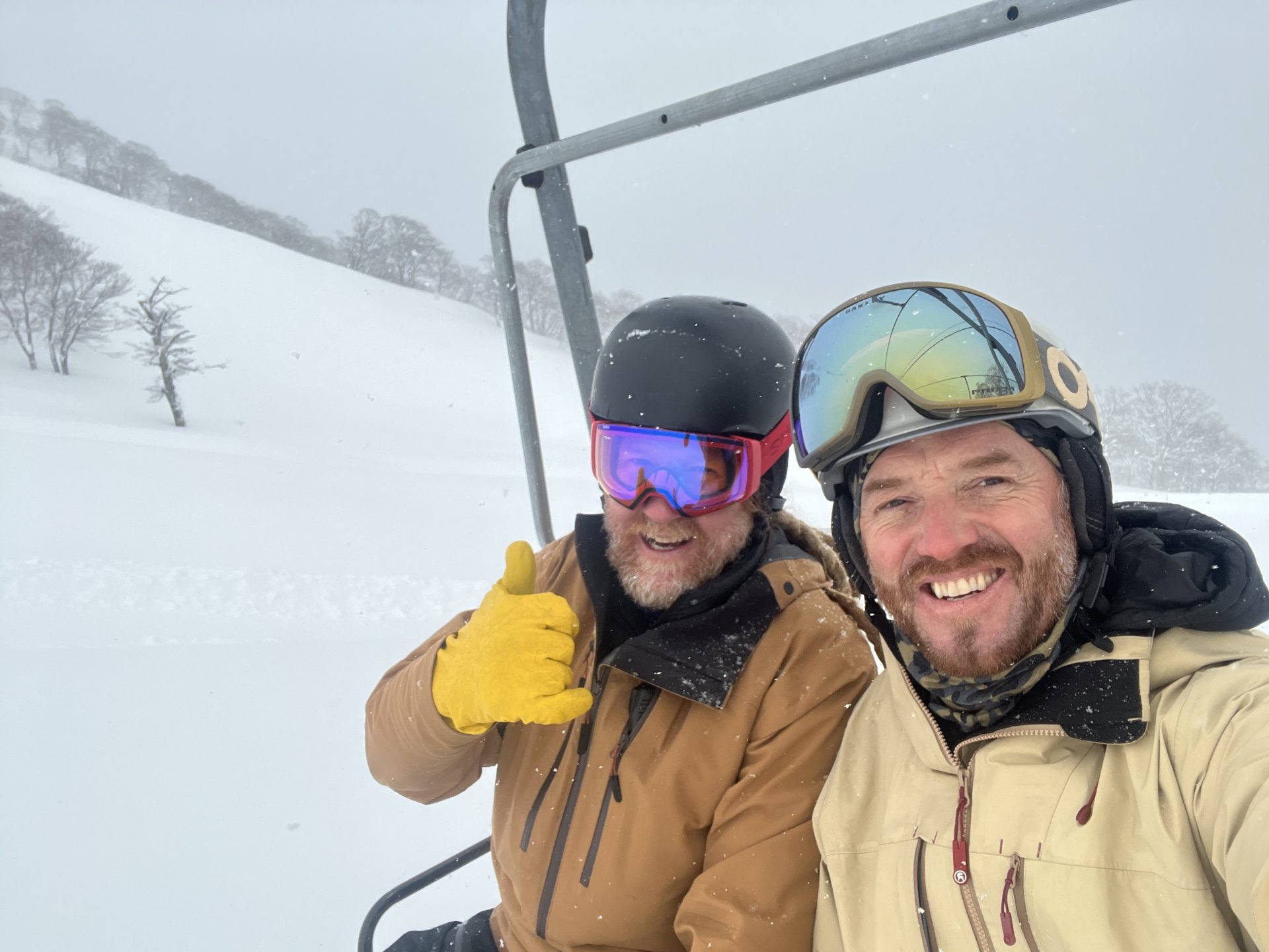 Daryn and Mike at Mt. T - Minakami Japan