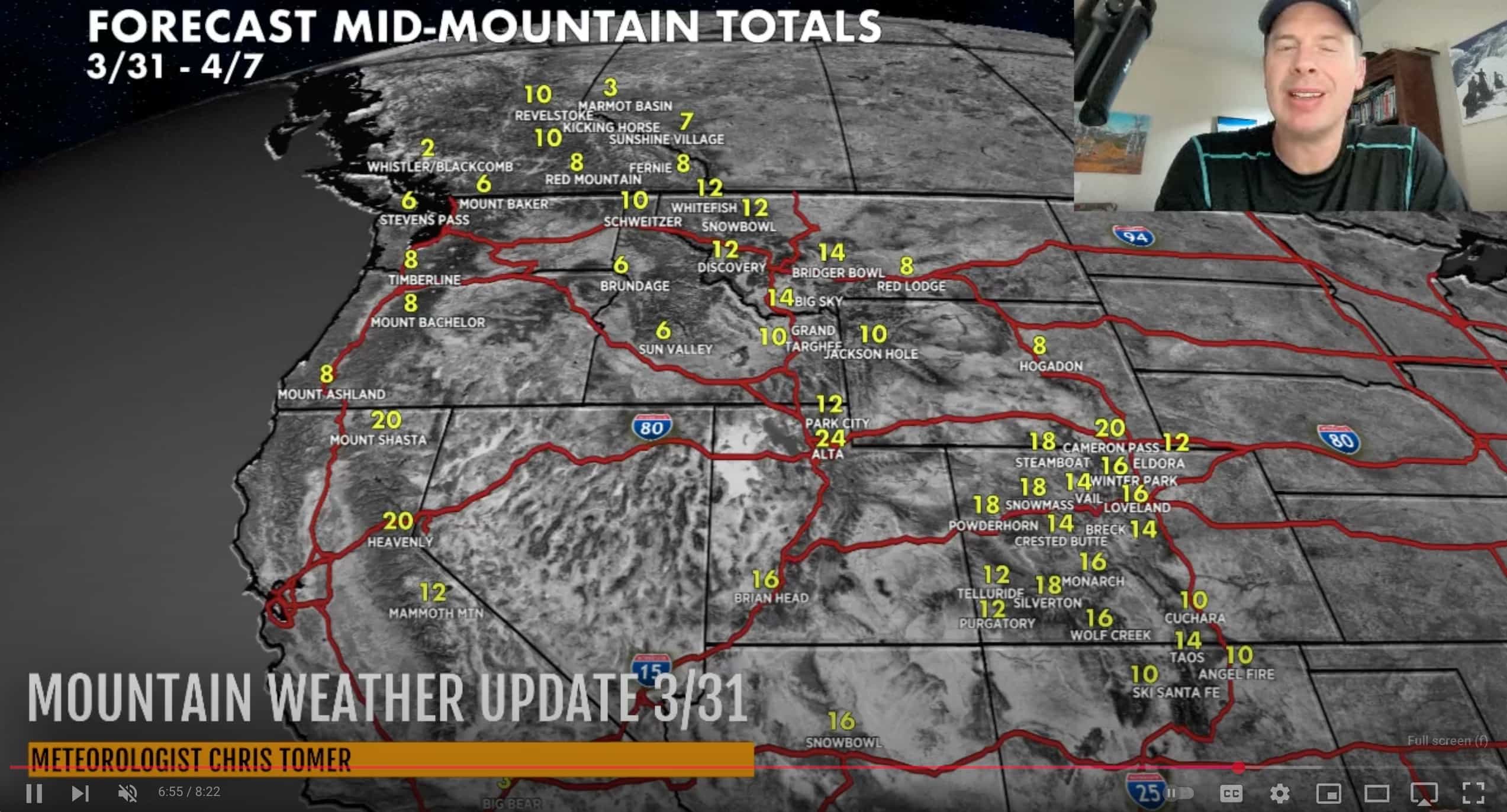 Mountain weather update. | Image: Chris Tomer
