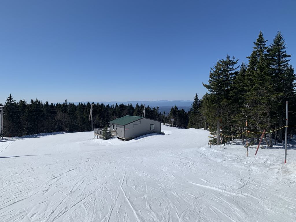 Top of Vista Peak at Bolton Valley.