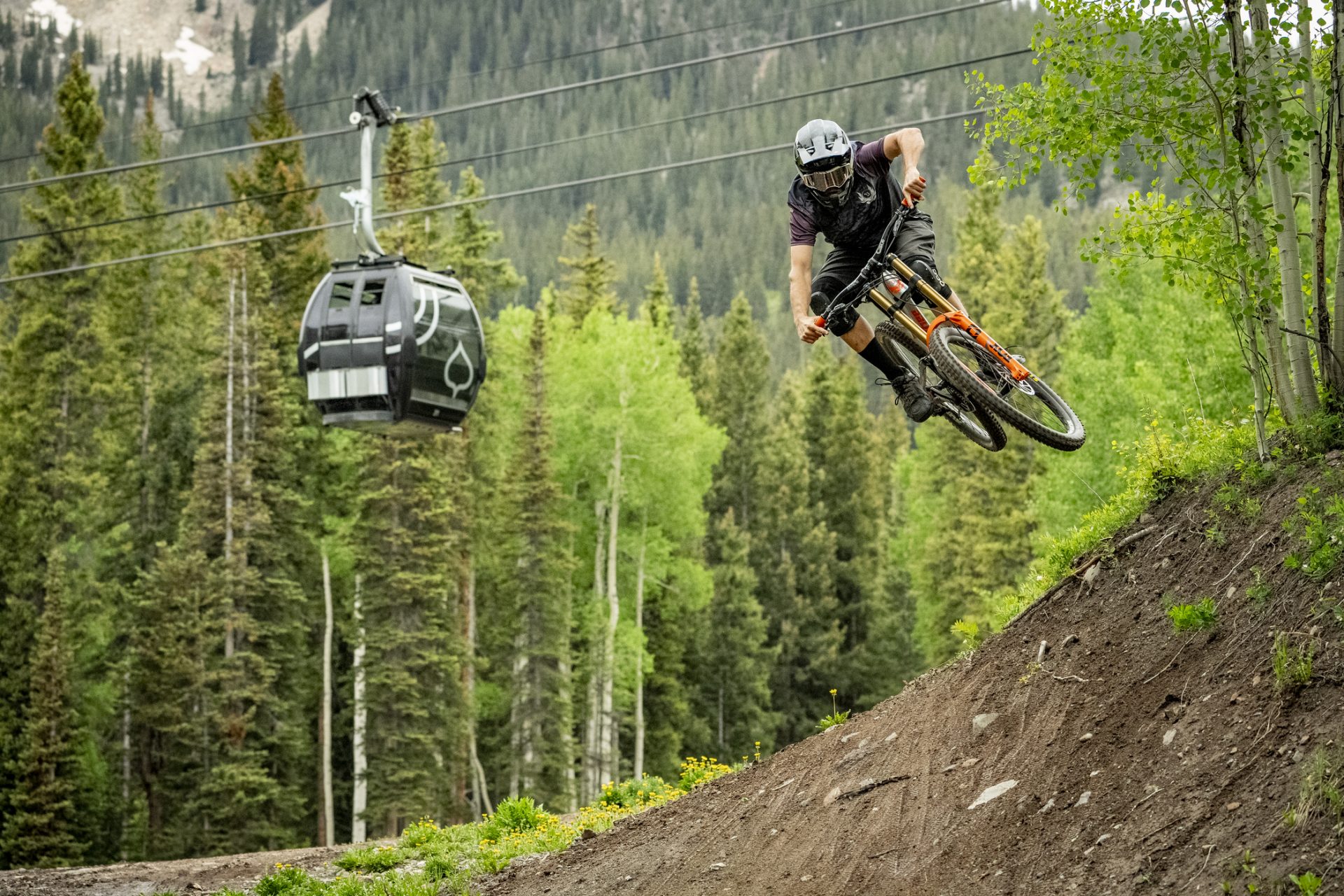 Mountain biking at Snowmass bike park. | Photo: Aspen Skiing Company