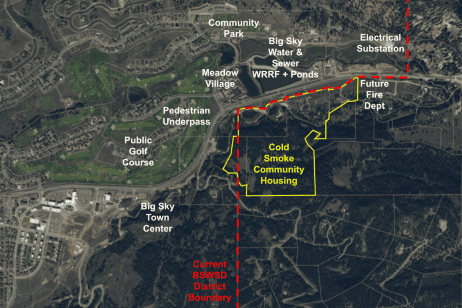 Cold Smoke boundary line. | Image: Big Sky Housing Trust