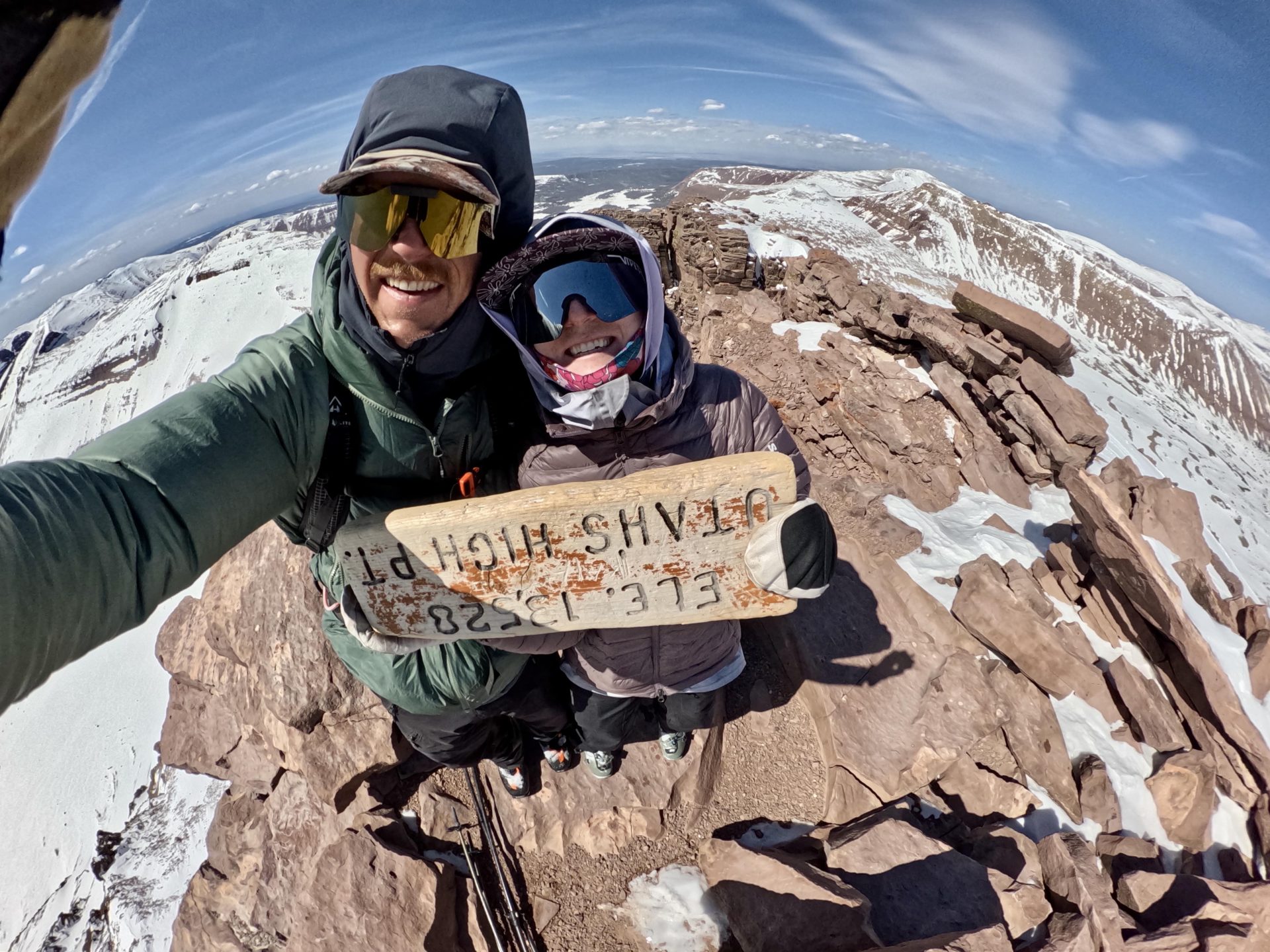 Utah's Highest Point and Chuting Gallery legendary ski line