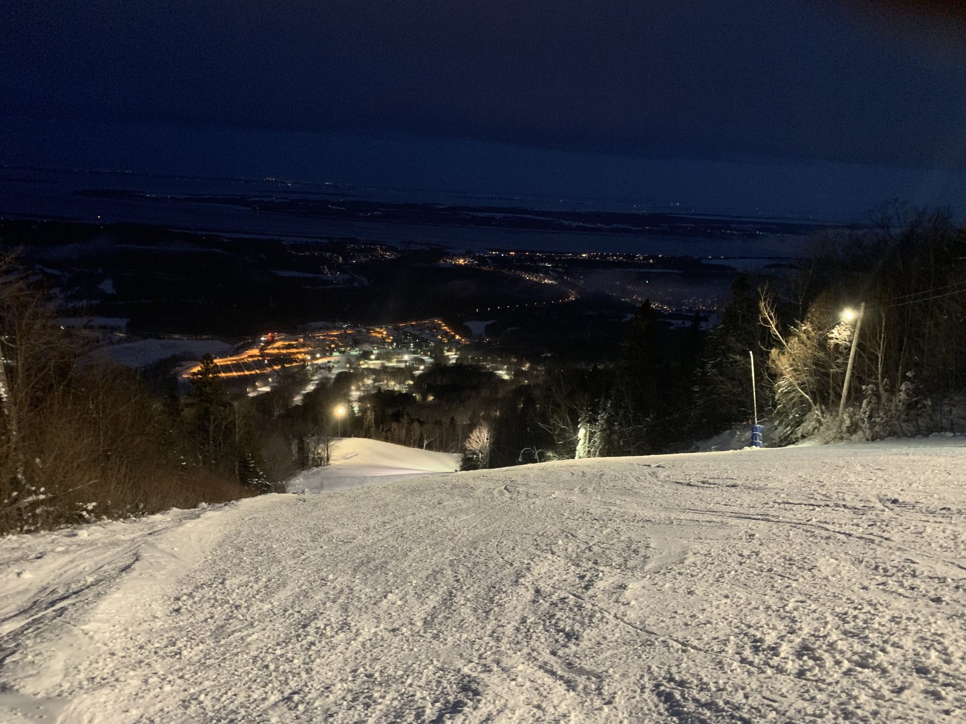View of the St. Lawrence at night