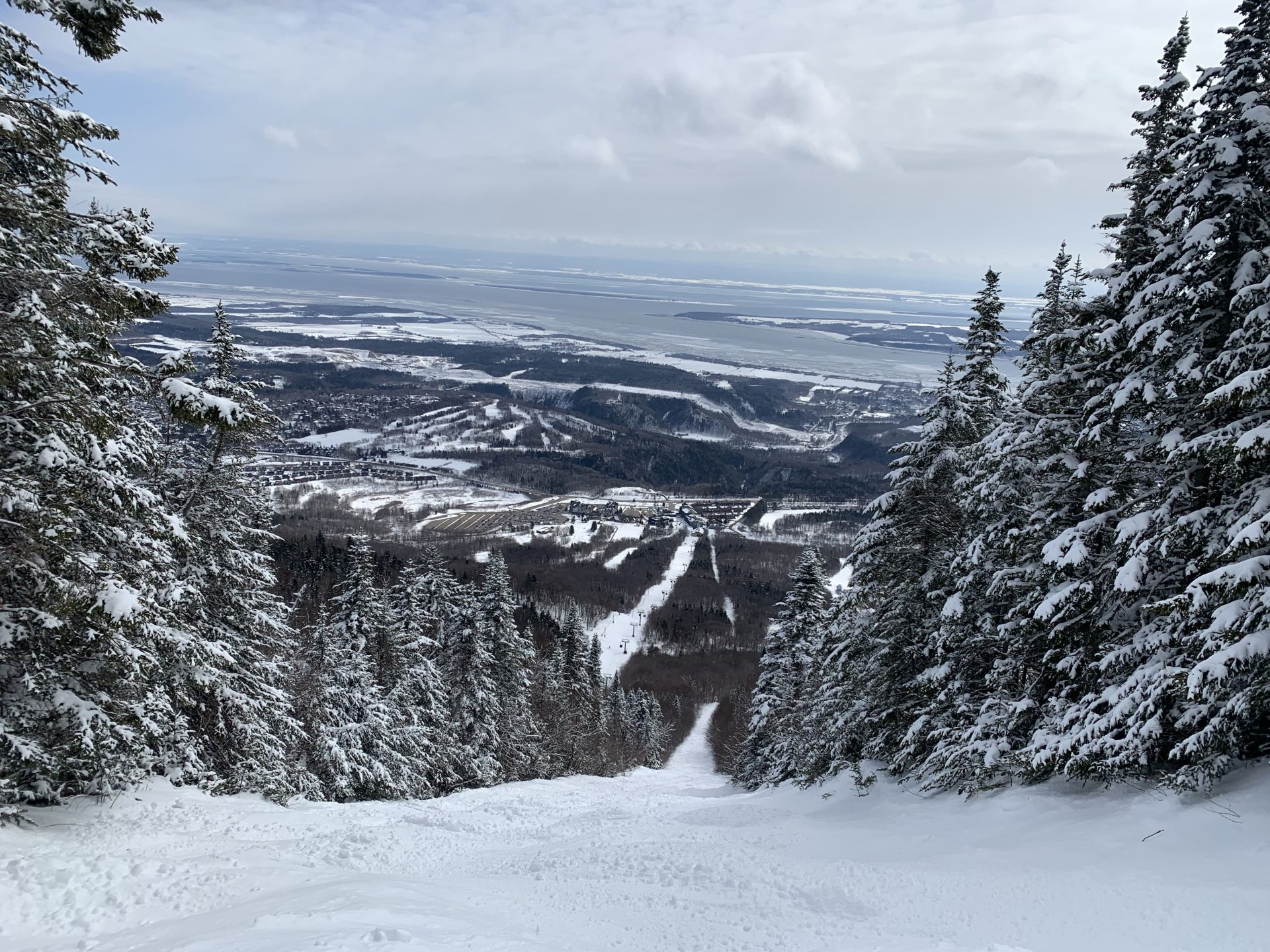 Expert section of Mont Sainte Anne