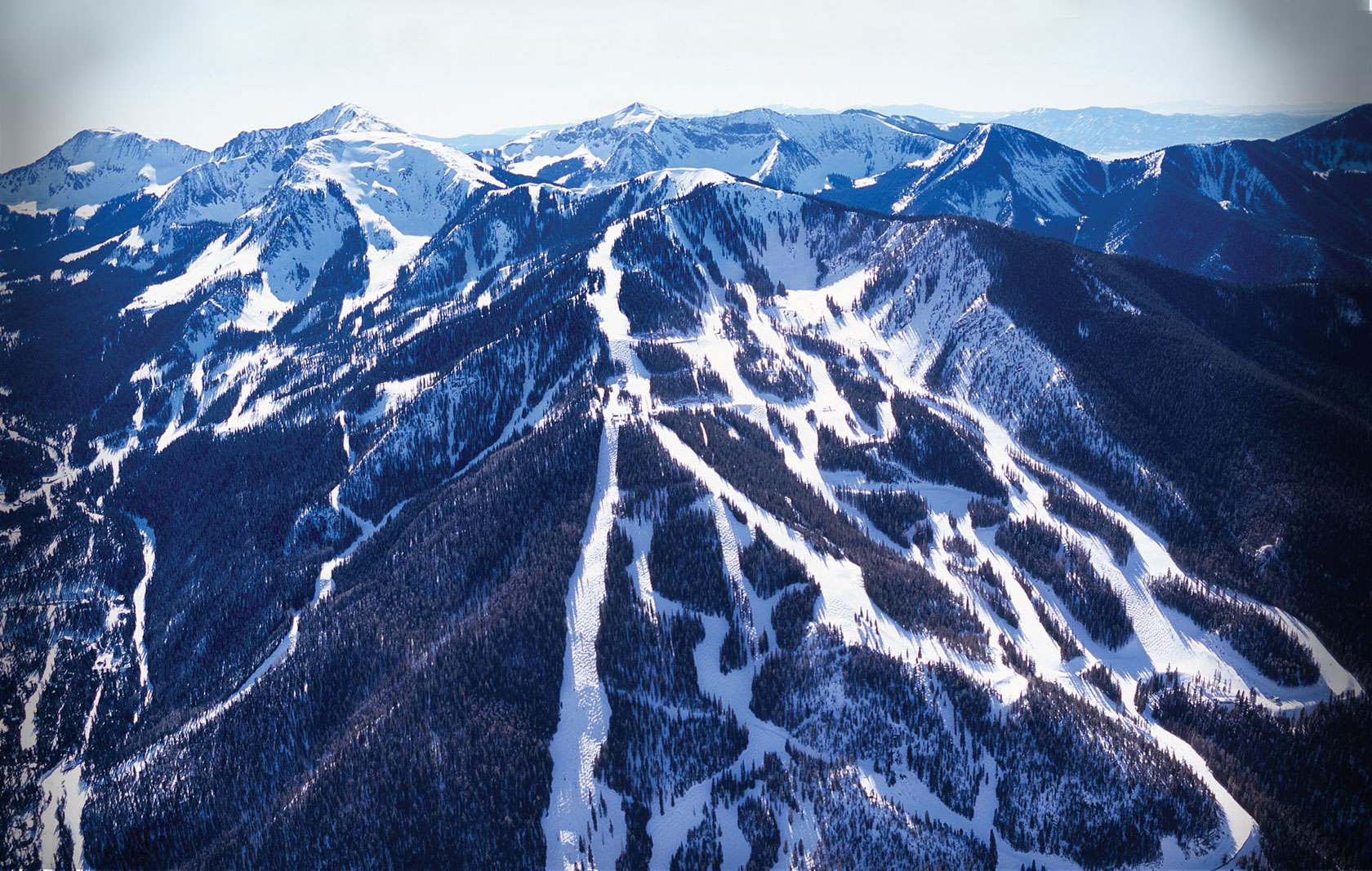 Overview of Kachina Peak Lift, one of the steepest chairlifts in the United States.