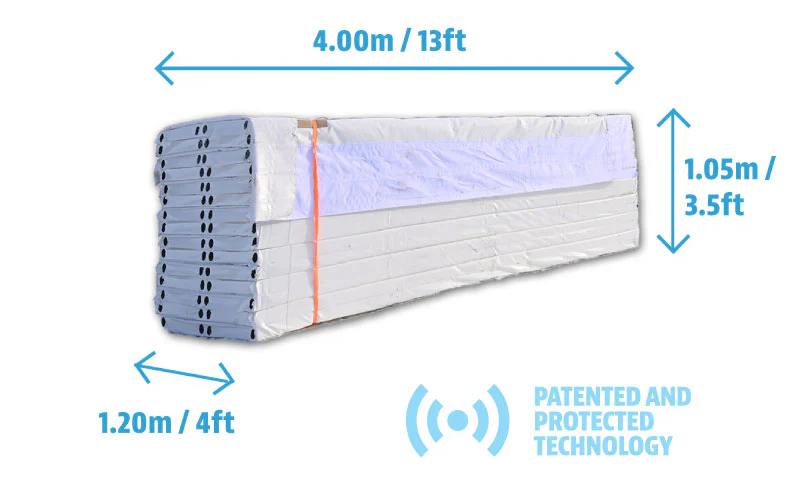 Snow Secure's Patent Mat technology. Photo Credit: Snow Secure