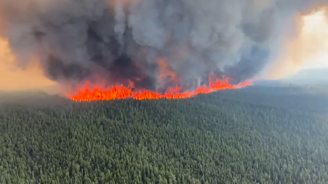 Tumbler Ridge Fire, British Columbia, Canada.
