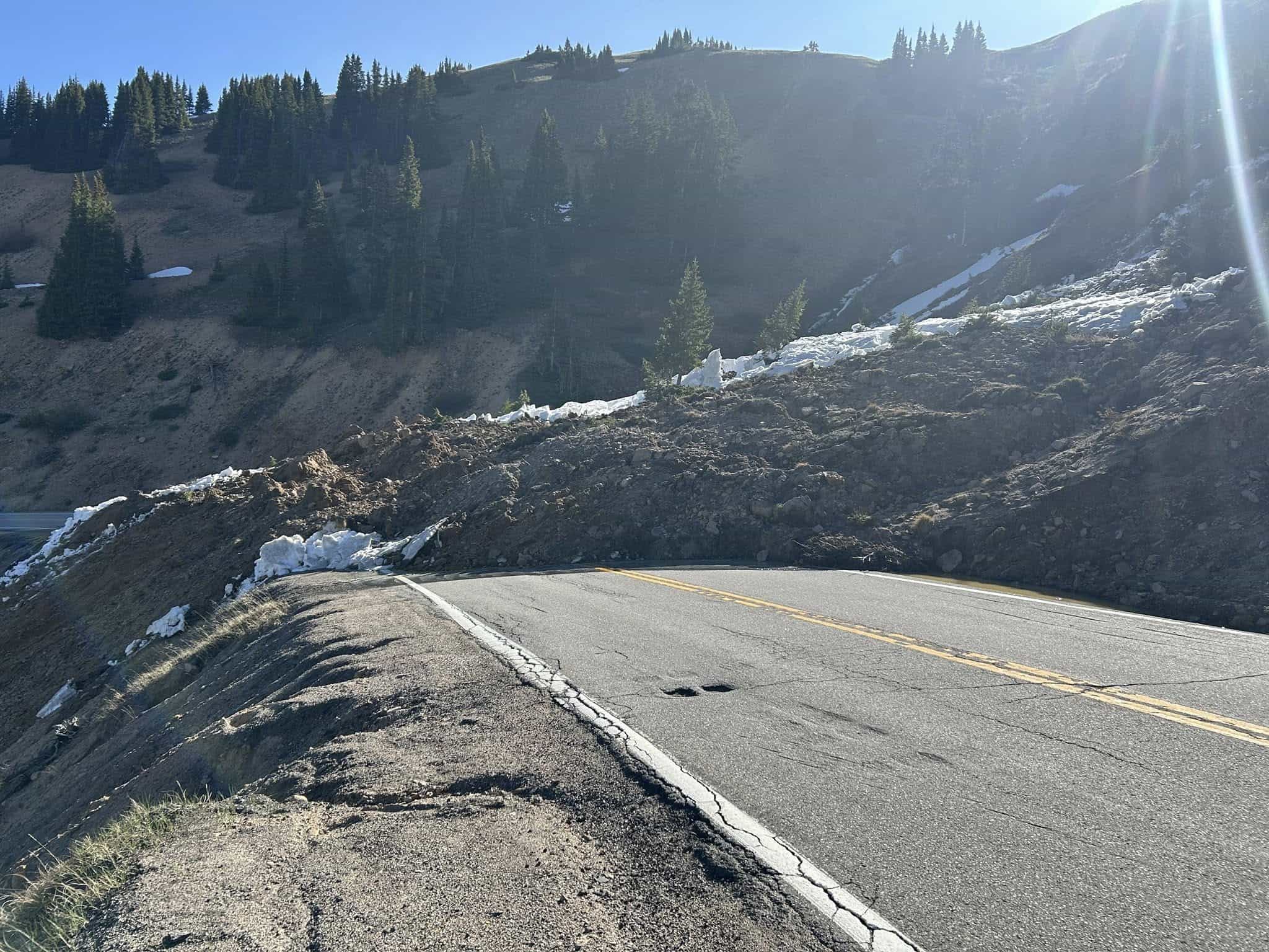 Huge landslide on Loveland Pass, CO. | Photo: CDOT