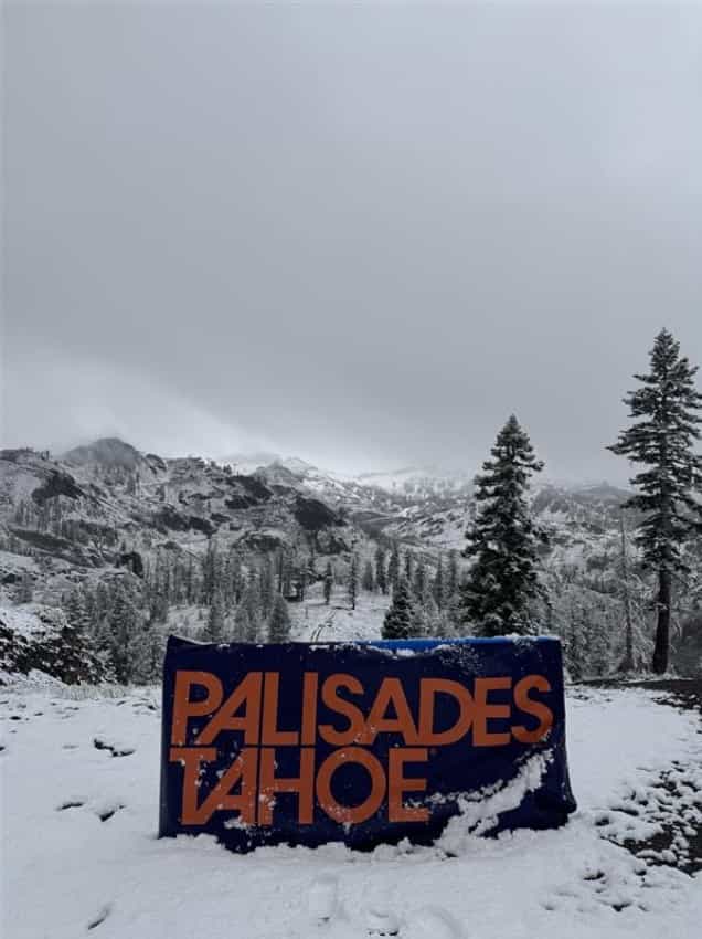 Palisades Tahoe june snow