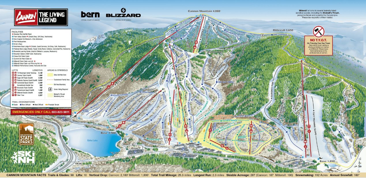 Cannon trail map