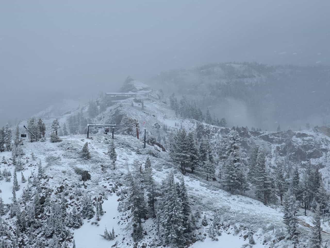 Palisades Tahoe june snow