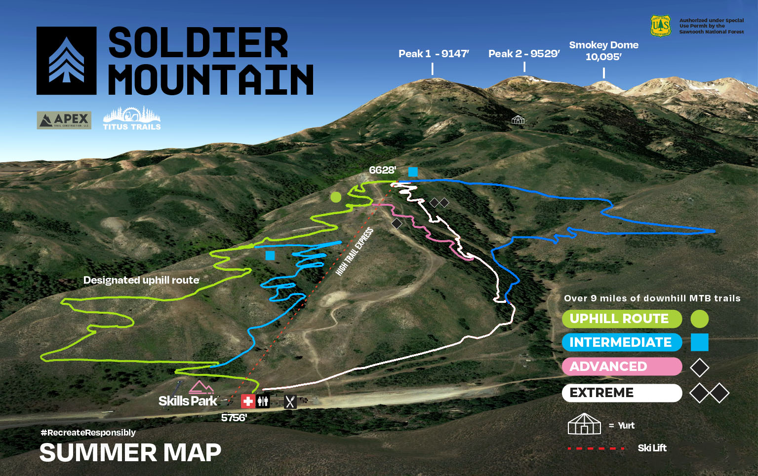 MTB trail map 