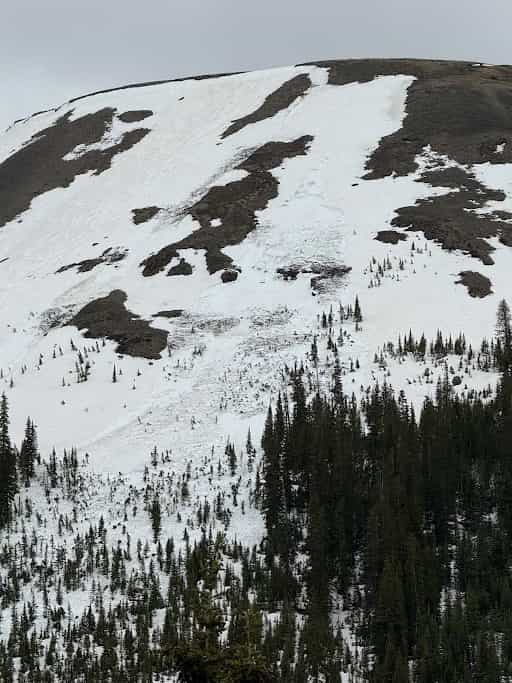Skier triggered wet slab avalanche on Independence Pass, June 1, 2025. | Photo: CAIC