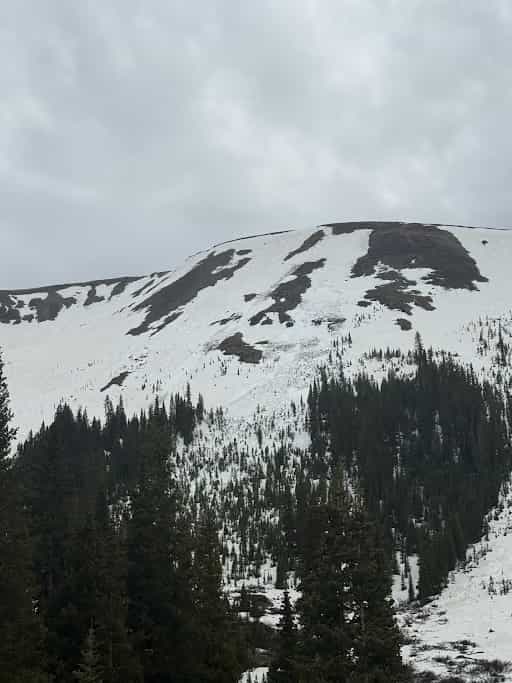 Skier triggered wet slab avalanche on Independence Pass, June 1, 2025. | Photo: CAIC